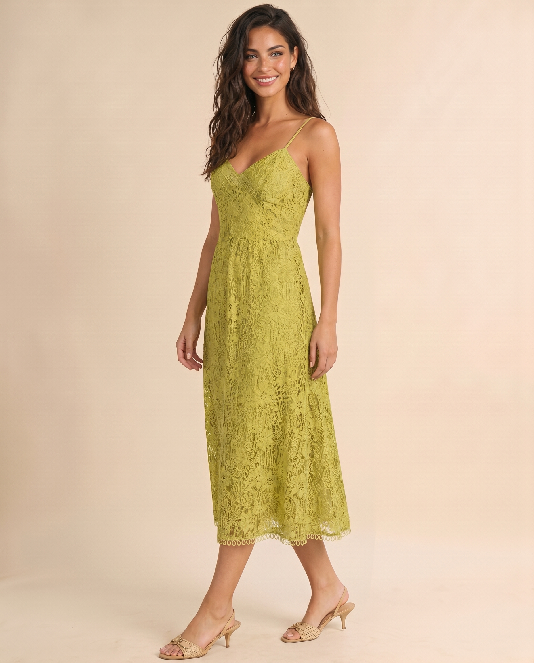 Serafina Lace Midi Dress – Elegant Lace Midi Dress for Women