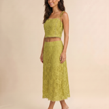 Serafina Lace Midi Skirt – Elegant Lace Midi Skirt for Women (detail view 3)