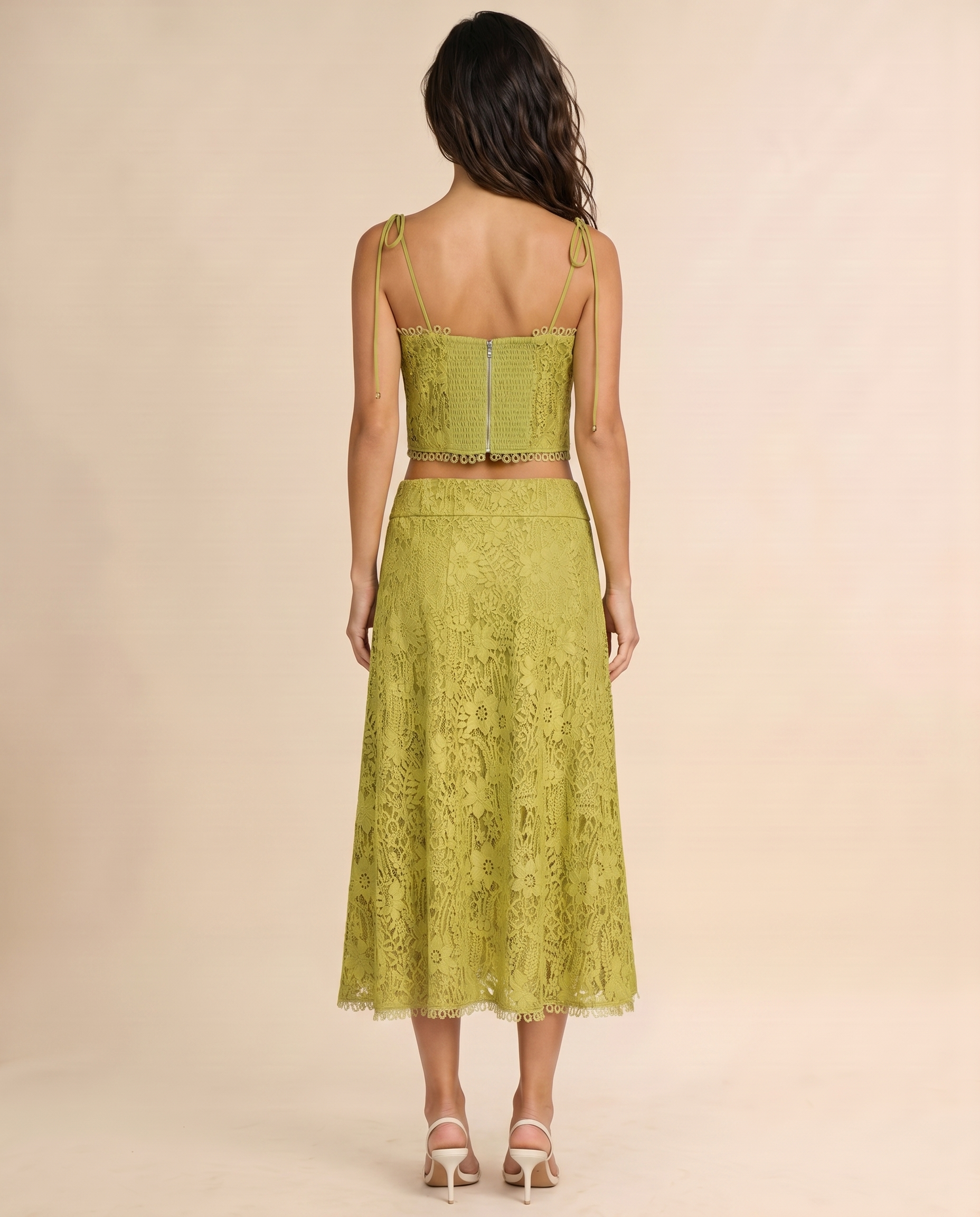 Serafina Lace Top – Elegant Lace Women's Blouse (detail view 3)
