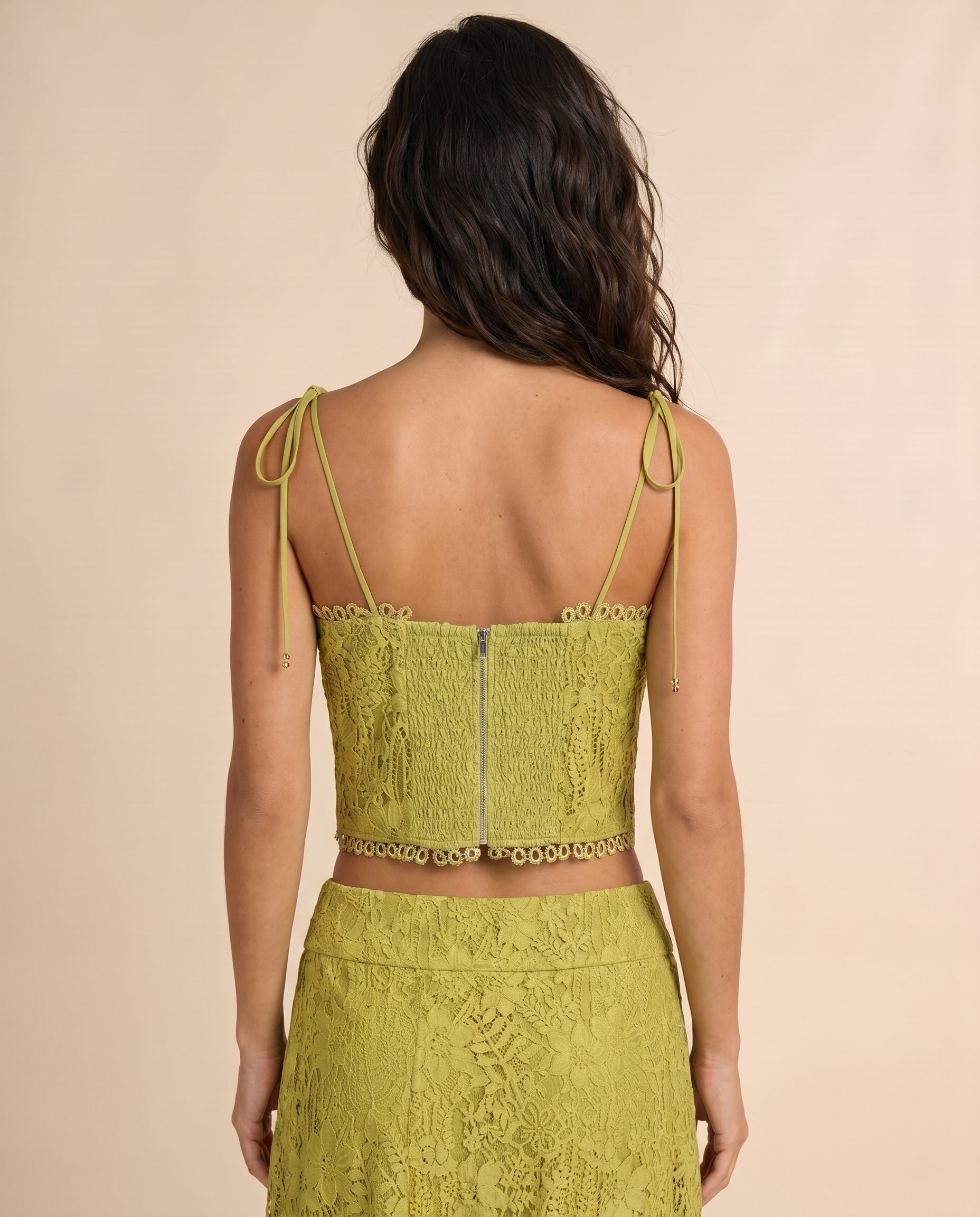 Serafina Lace Top – Elegant Lace Women's Blouse (detail view 2)