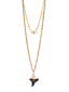 White Bead Shark Tooth Necklace