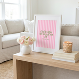 She Will Not Fall Scripture Print Artwork – Faith Wall Art Gift for Women (detail view 3)