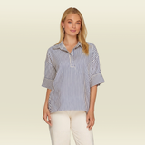 Coastal Drift Stripe Blouse