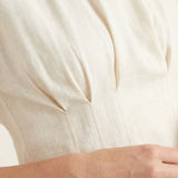 Sculpt Pintuck Short Sleeve Blouse (detail view 3)