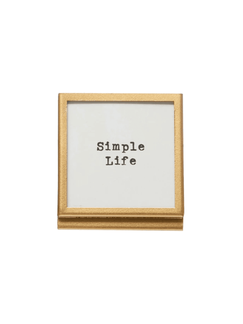 Simple Life Gold Easel Frame