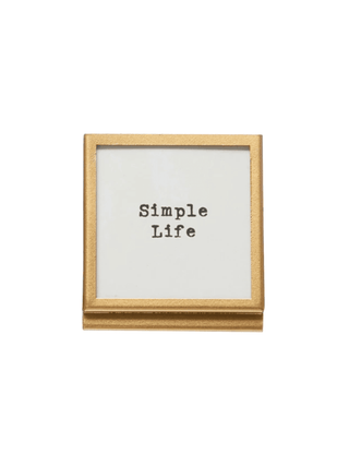 Simple Life Gold Easel Frame