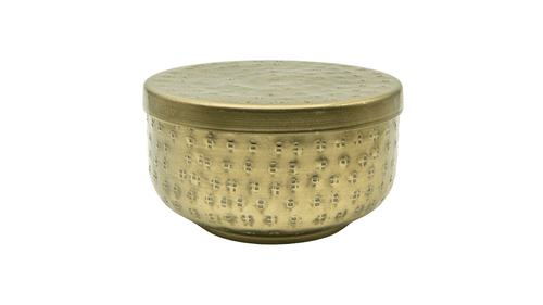 Small Hammered Aluminum Container