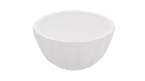 Small White Scalloped Bowl