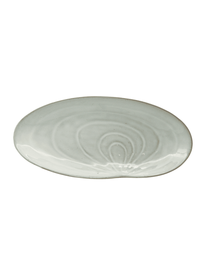 Stoneware Clam Shell Plate