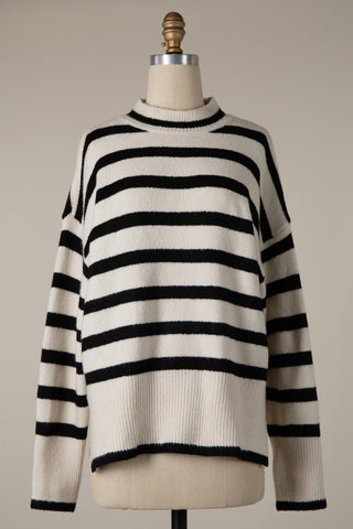 Soft Striped Pullover Sweater