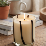 Striped Candle Jar