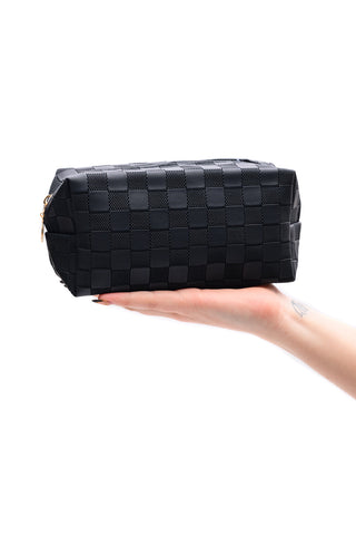 Subtly Checked Cosmetic Bags set