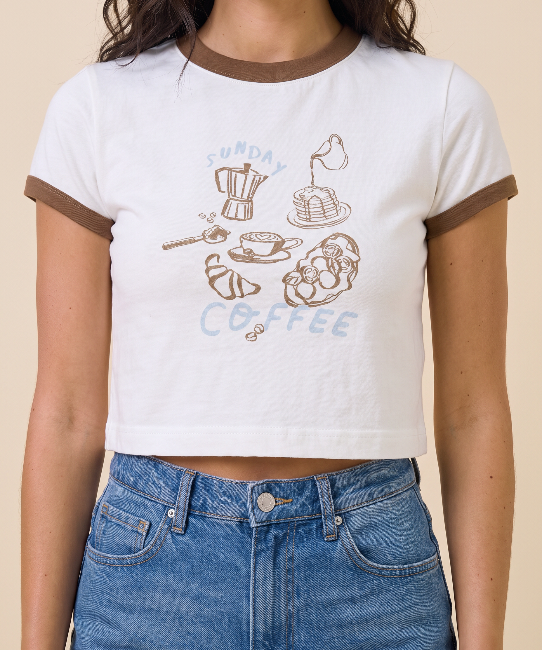 Sunday Coffee Crop Tee