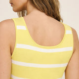 Sunlit Stripe Midi Dress