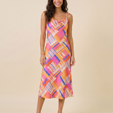 Sunset Mosaic Midi Dress