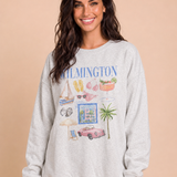 Wilmington NC Oversized Graphic Sweatshirt