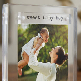 Sweet Baby Boy Mini Acrylic Frame