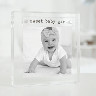 Sweet Baby Girl Mini Acrylic Frame