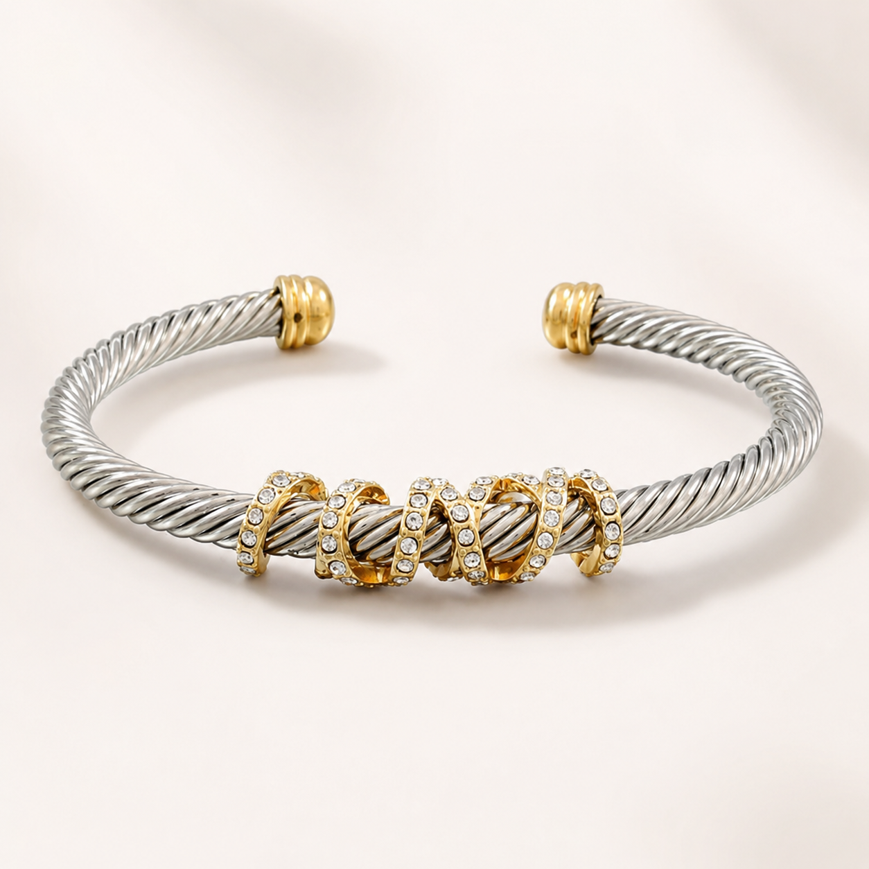 Riviera Luxe Cable Cuff – Chunky Gold Cable Chain Bracelet