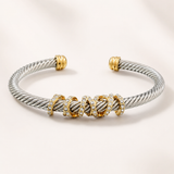 Riviera Luxe Cable Cuff – Chunky Gold Cable Chain Bracelet