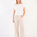 Sandbar Textured Wide Leg Pants