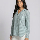 The Lucky Stripe Cotton Button-Up (detail view 3)