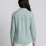 The Lucky Stripe Cotton Button-Up (detail view 4)