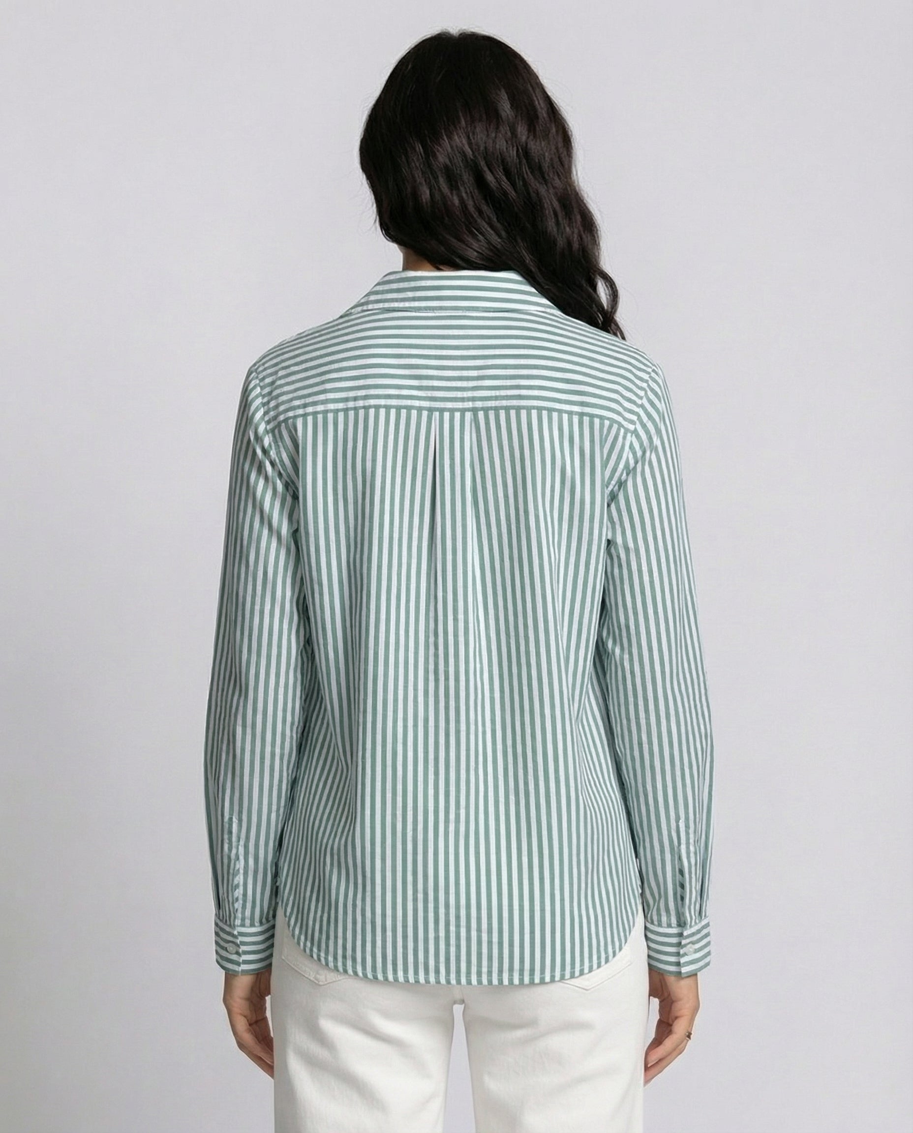 The Lucky Stripe Cotton Button-Up (detail view 4)