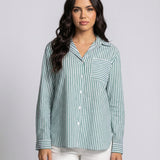 The Lucky Stripe Cotton Button-Up (detail view 2)