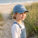 Toddler & Kids "Mini" Embroidered Denim Baseball Hat - Adjustable