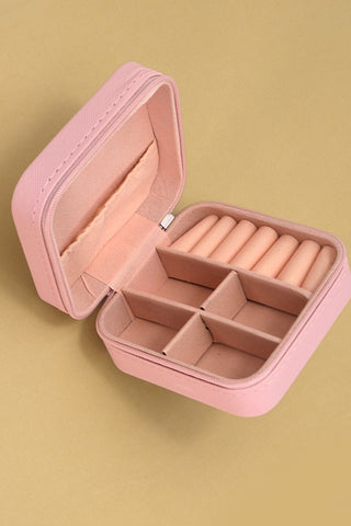 Jewelry Organizer Travel Case - Light Pink