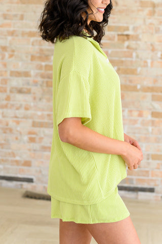Ribbed Button Down