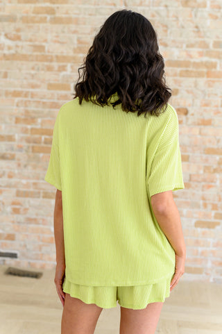 Ribbed Button Down