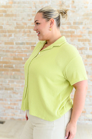 Ribbed Button Down