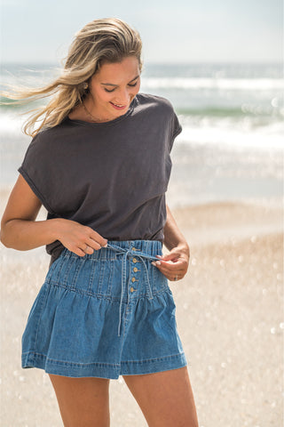 Exposed Seam Boxy Top