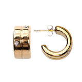 My Sister's Cottage | Waterproof | Double CZ Hoop Earrings