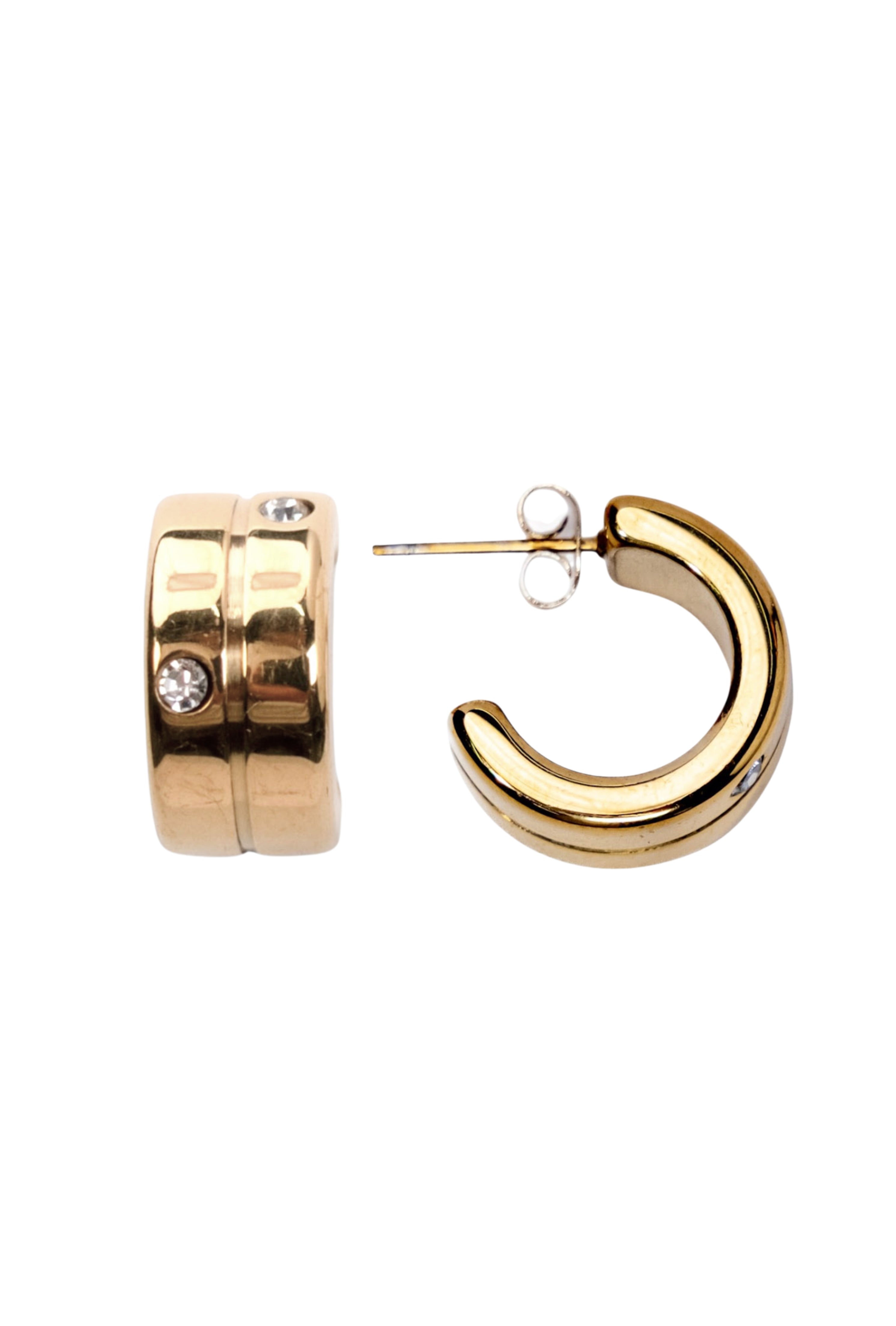 My Sister's Cottage | Waterproof | Double CZ Hoop Earrings