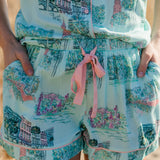 Charleston Scene Pajama Shorts