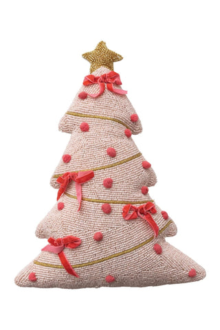 Embroidered Tree Shaped Pillow