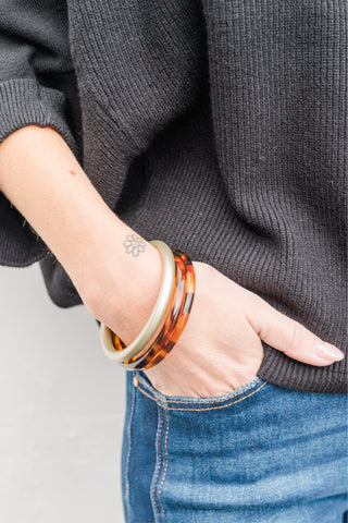 Set of 3 Acrylic Bangles Bracelet