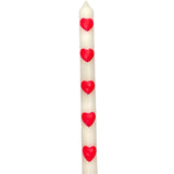 Bow Heart Taper Candles