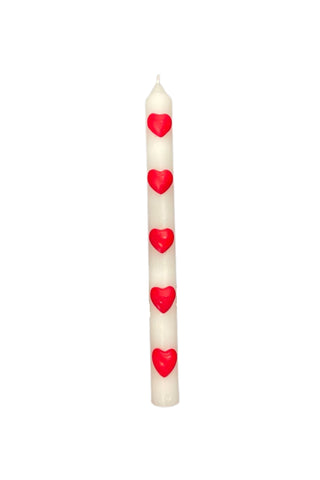 Bow Heart Taper Candles
