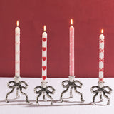 Bow Heart Taper Candles