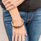 Set of 3 Acrylic Bangles Bracelet (detail view 3)