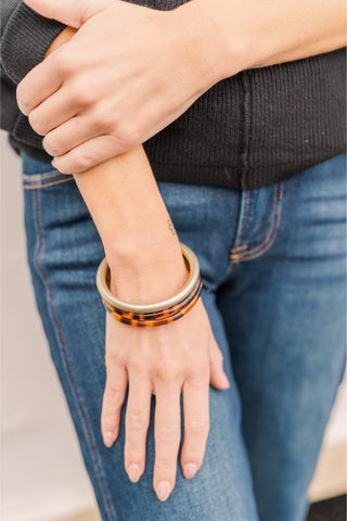 Set of 3 Acrylic Bangles Bracelet