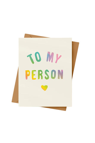 To My Person Card