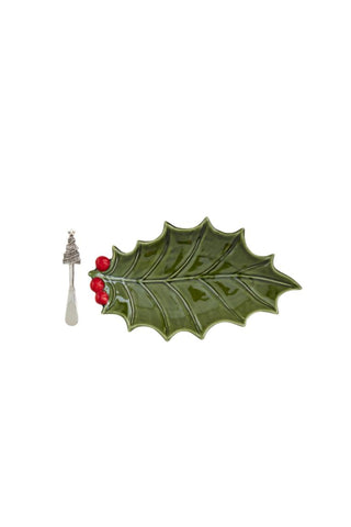 Holly Platter Set