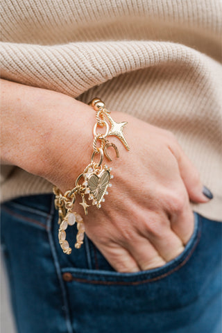 Western Theme Charm Bracelet