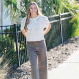 Cable Knit Sweater Top