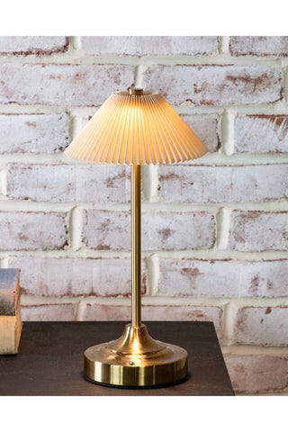 Rechargeable Gold LED Lamp